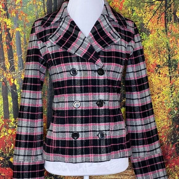 Victoria’s Secret PINK 1986 plaid jacket sz xs - Picture 2 of 7
